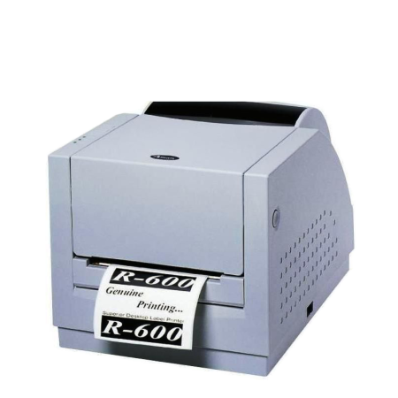 Принтер этикеток Argox R-600S (термо/термотрансферная печать, 300 dpi, интерфейс LPT, COM, ширина печати 105мм, скорость 102мм/с)	